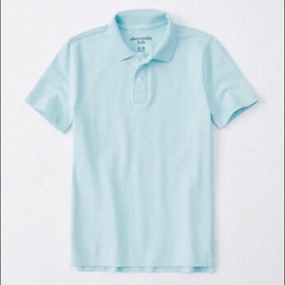 Abercrombie Boys Classic Polo in Light Blue 15/16
